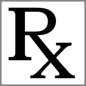Pharmacy Rx symbol