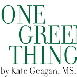 One green thing