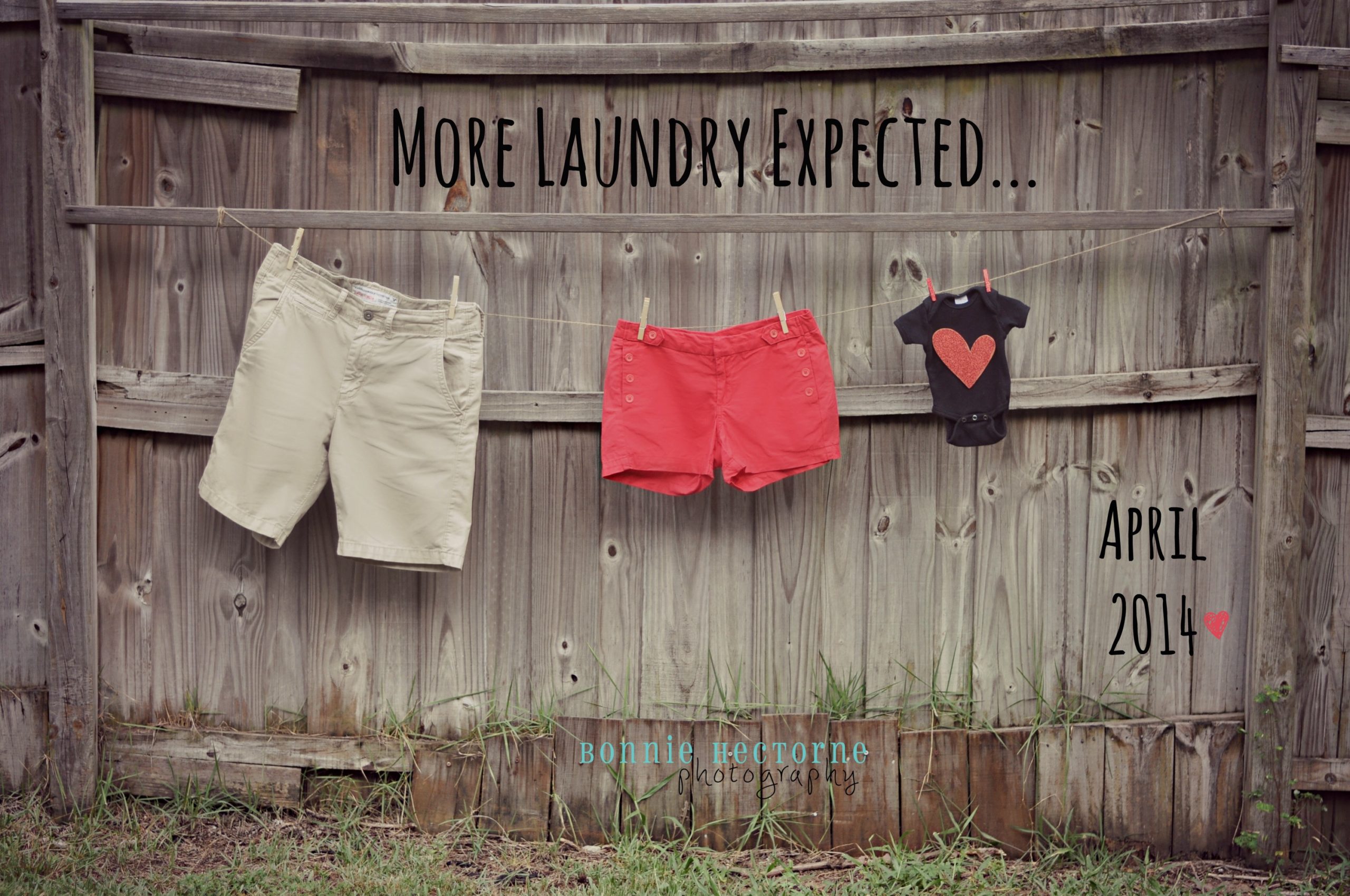 laundry pregnancy announcment