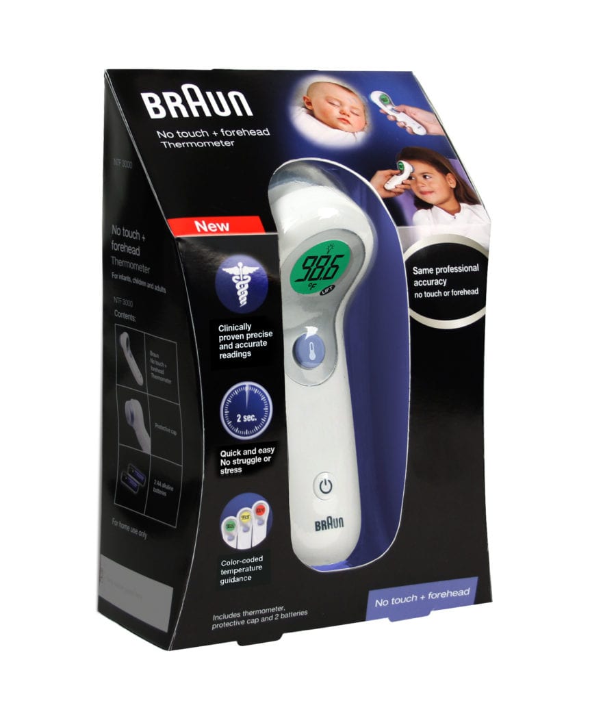 Braun no-touch thermometer