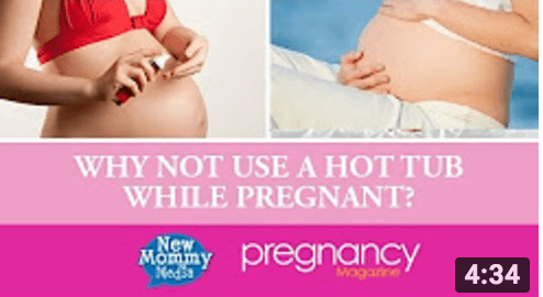 hot tub while pregnant video