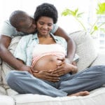 Black pregnant couple