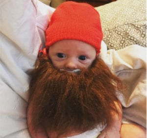 bearded baby halloween